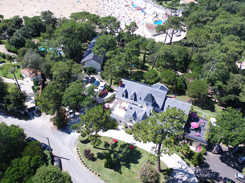 1 hôtel au calme en pleine nature près de la plage